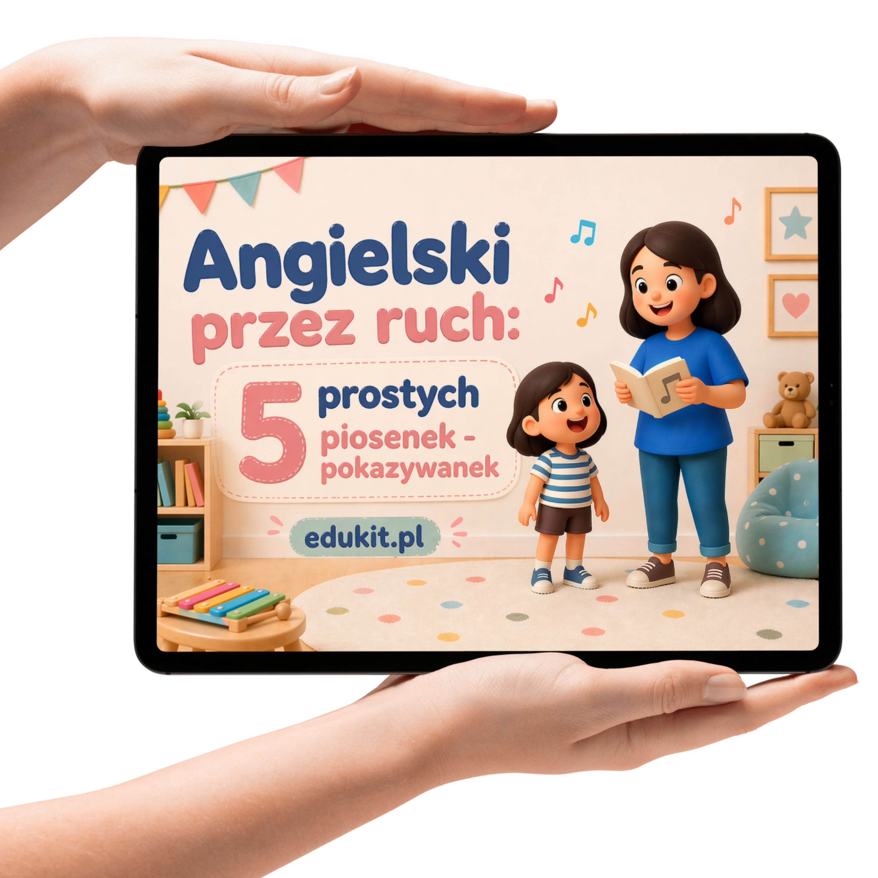 Okładka e-book EduKit 5 piosenek-pokazywanek po angielsku